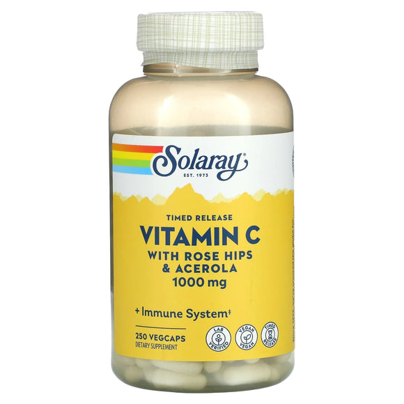 Solaray Vitamin C with Rose Hips 1000mg 250vc
