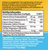 UBIOSKA 1000IU D3+K2+Mg Calcium 300mg - 90ct
