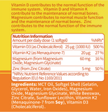 UBIOSKA Vitamin D3+K2+Mg+Zn 1000 IU - 90ct