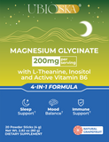 UBIOSKA Magnesium Glycinate and L-Theanine Powder 20 pouches