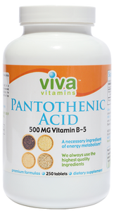 Pantothenic Acid 500 mg