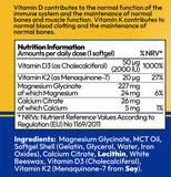 UBIOSKA Vitamin D3+K2+ Magnesium Glycinate 2000IU -90ct