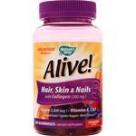 Nature's Way Alive! Hair Skin & Nails with Collagen Strawberry 60 gummy