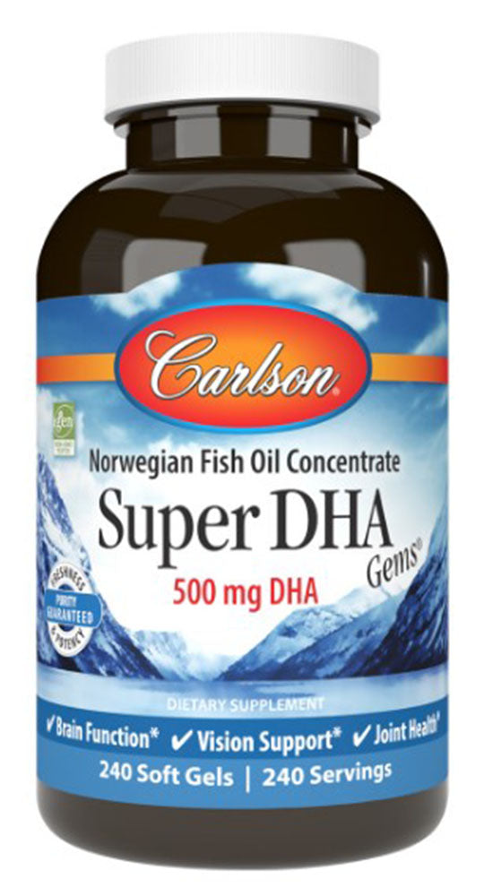 Carlson Super DHA Gems 240 Soft Gels