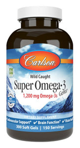 Carlson Super Omega-3 Gems 300 Soft Gels