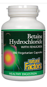 Natural Factors Betaine HCL 500 mg
