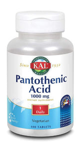 Pantothenic Acid SR : 83910: Tab, (Btl-Plastic) 1000mg 100ct