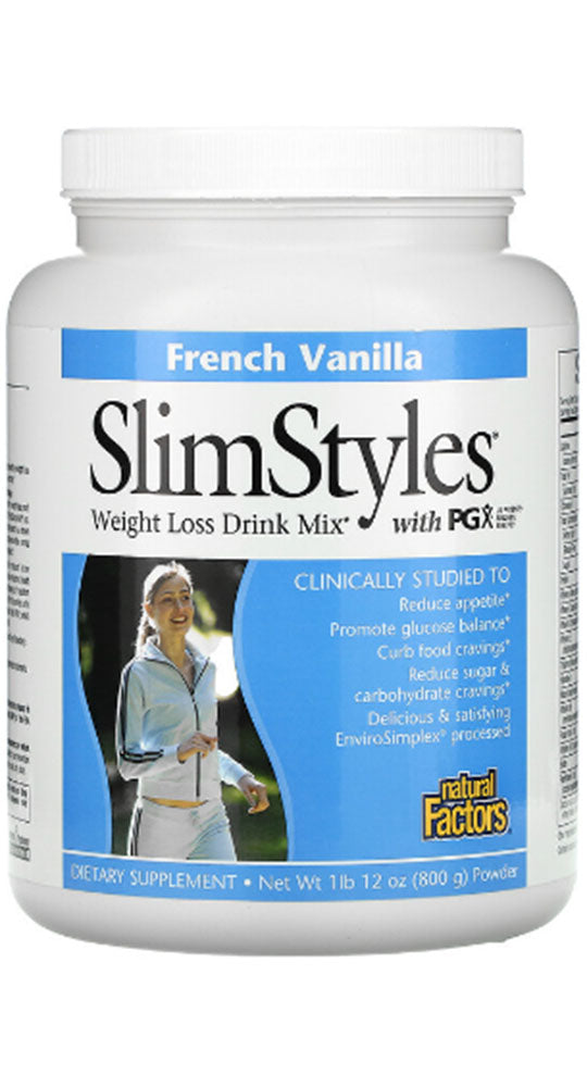 Natural Factors SlimStyles¨ Weight Loss Drink Mix w/ PGX¨ Ð French Vanilla