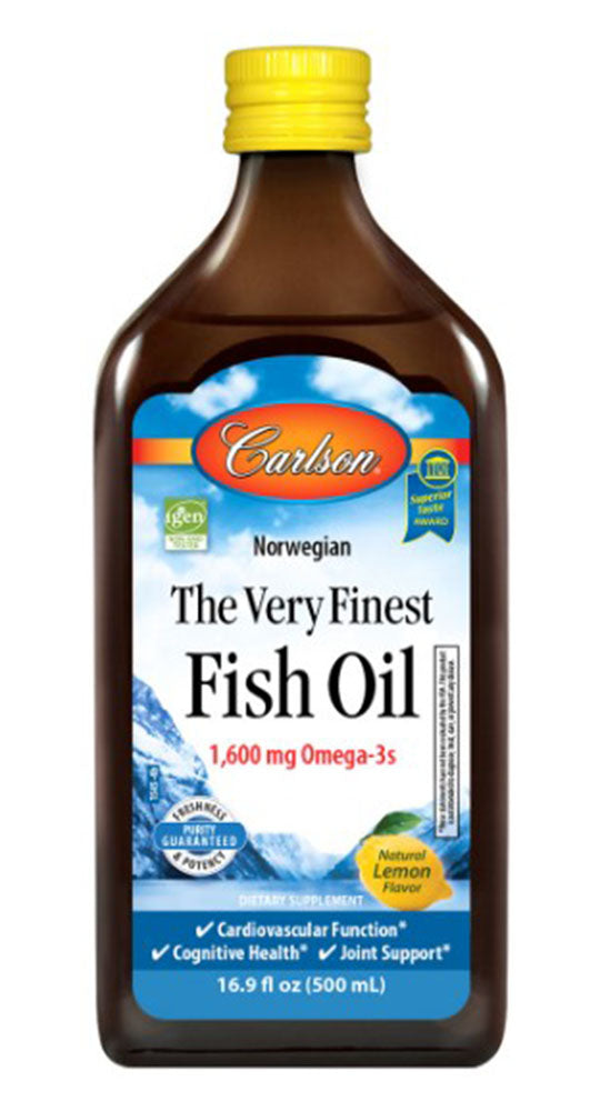 Carlson The Very Finest Fish Oil, Lemon 500 mL