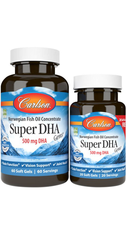 Carlson Super DHA Gems 60 + 20 Soft Gels