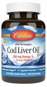 Carlson Cod Liver Oil Minis 250