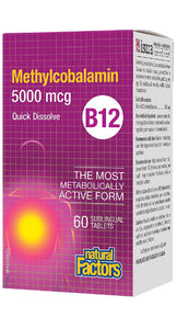 Natural Factors B12 Methylcobalamin 5,000 mcg Chewable
