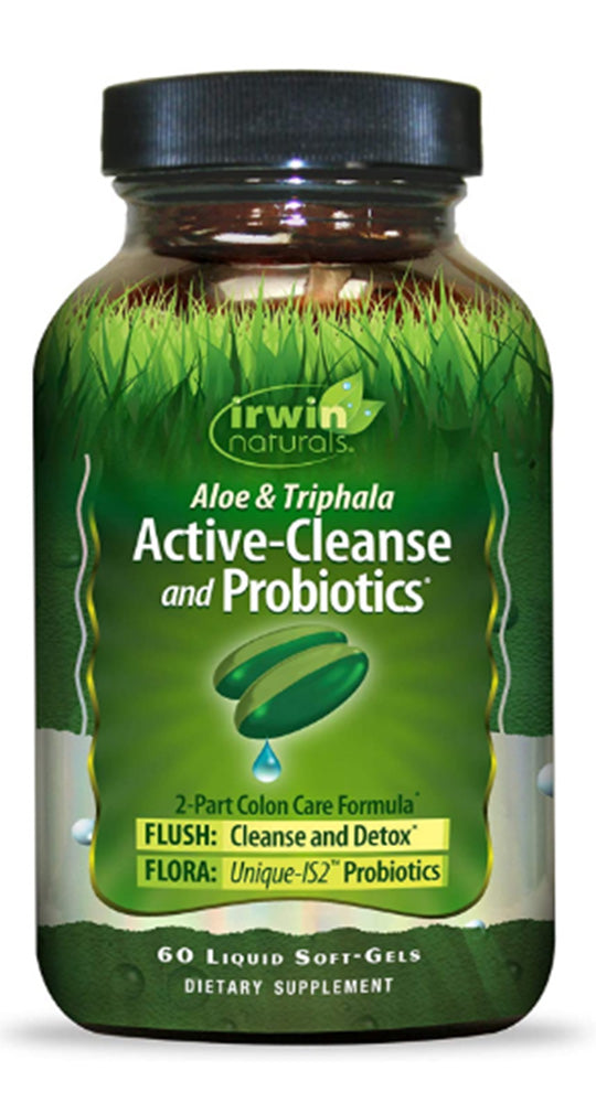 Irwin Naturals Aloe & Triphala Active-Cleanse and Probiotics 60ct