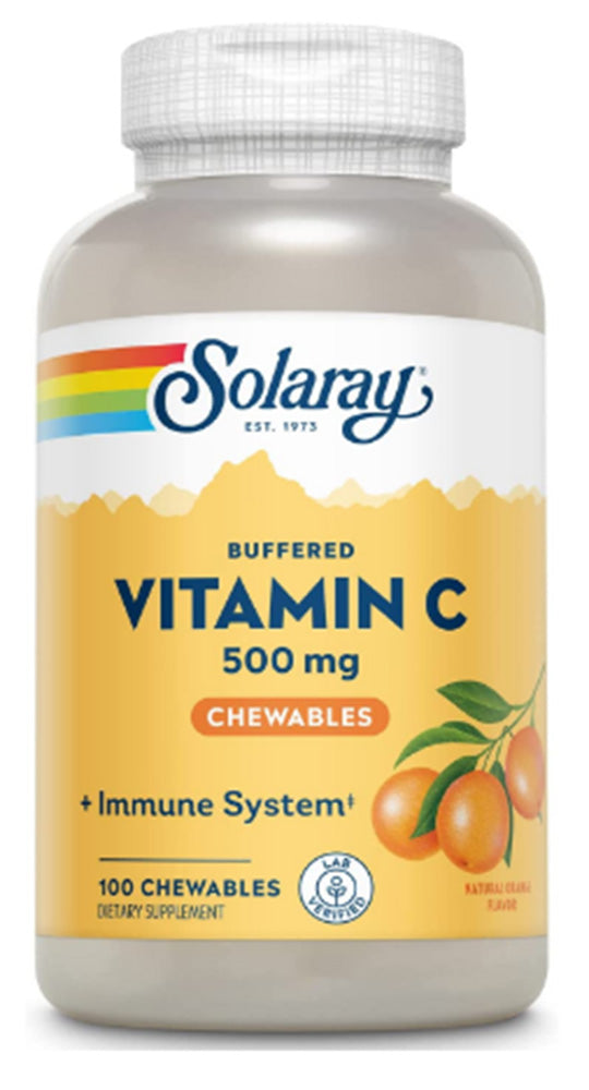 Vitamin C, Buffered : 44905: Chw, Orange (Btl-Plastic) 500mg 100ct