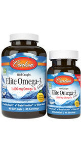 Carlson Elite Omega-3 Gems 90 + 30 Soft Gels