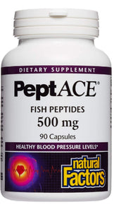 Natural Factors PeptACE¨ Fish Peptides 500 mg