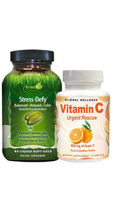 Irwin Naturals Stress-Defy¨ 84ct + Vitamin C 30ct Bonus Pack 84ct+30ct