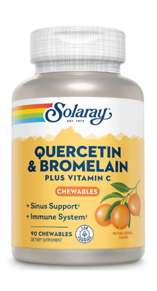 Solaray Quercetin & Bromelain Plus C chewable 90 count