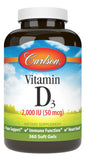 Carlson Vitamin D3 2,000 IU (50 mcg) 360 Soft Gels