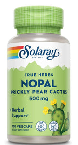 Nopal, Prickly Pear Cactus : 12625: Vcp, (Btl-Plastic) 500mg 100ct