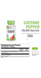 Cayenne Pepper 100,000 HU : 1134: Vcp, (Btl-Plastic) 450mg 100ct