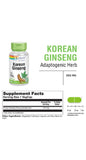 Korean Ginseng Root : 13125: Vcp, (Btl-Plastic) 550mg 100ct