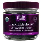 Gaia Herbs Black Elderberry - Immune Support Gummies (Extra Strength) 80 gummy