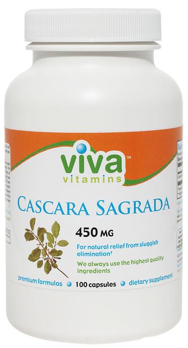 Viva Vitamins Cascara Sagrada 450 mg  100 capsules