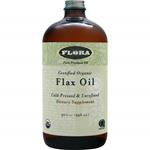 Flora Certified Organic Flax Oil - Cold Pressed & Unrefined 32 fl.oz