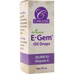Carlson E-Gem Oil Drops - Natural Vitamin E 2 fl.oz