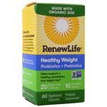 Renew Life Healthy Weight Probiotics + Prebiotics - Organic 60 vcaps