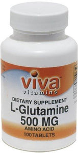 Viva Vitamins L-Glutamine 500mg 100 tablets