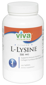 Viva Vitamins L-Lysine 500mg 100 tablets