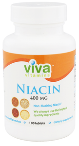 Viva Vitamins Niacin – Flush Free 400mg 100 tablets
