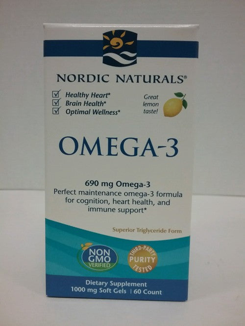 Nordic Naturals Omega-3 690mg-Lemon 60 softgels