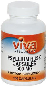 Viva Vitamins Psyllium Husk 500mg 100 capsules