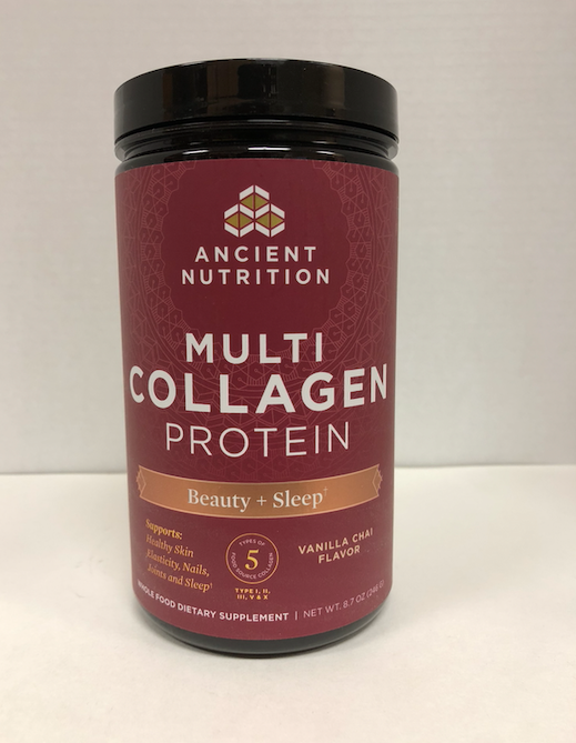 Ancient Nutrition Multi Collagen Protein Beauty + Sleep Vanilla Chai Flavor