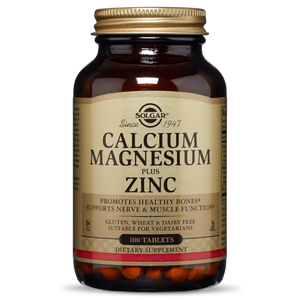 Solgar Calcium Magnesium Plus Zinc 250 Tablets