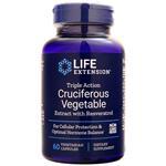 Life Extension Triple Action Cruciferous Vegetable Extract with Resveratrol 60 vcaps