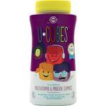 Solgar U-Cubes - Children's Multi-Vitamin & Mineral Gummies Grape, Orange & Cherry 120 gummy