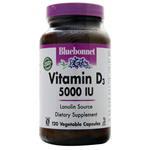 Bluebonnet Vitamin D3 (5000IU) 120 vcaps