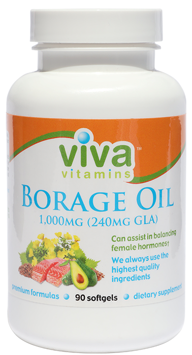 Viva Vitamins Borage Oil (1000mg) 90 softgels