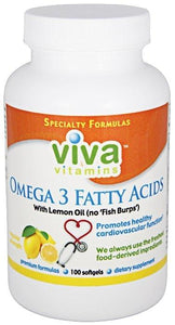 Omega 3 Fatty Acids Reg Strength with Lemon 100 Softgels