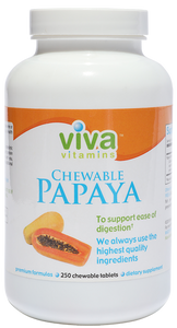 Viva Vitamins Papaya (Chewable) 250 chewables