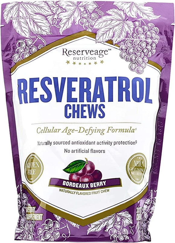 Reserveage Organics Resveratrol Chews Bordeaux Berry
